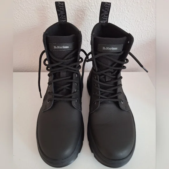 Dr. Martens Black Leather Boots unisex NWOT NWOT Dr. Martens 1460 x Raf Simons Smooth Leather Ring Boots  main image 3
